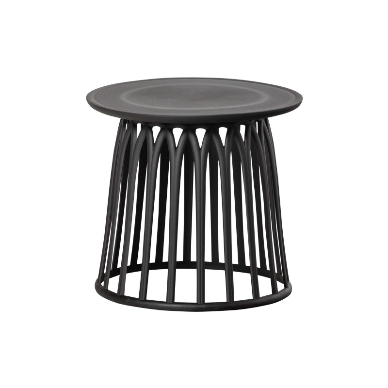 SIDETABLE MUSH BLACK PLASTIK OUTDOOR